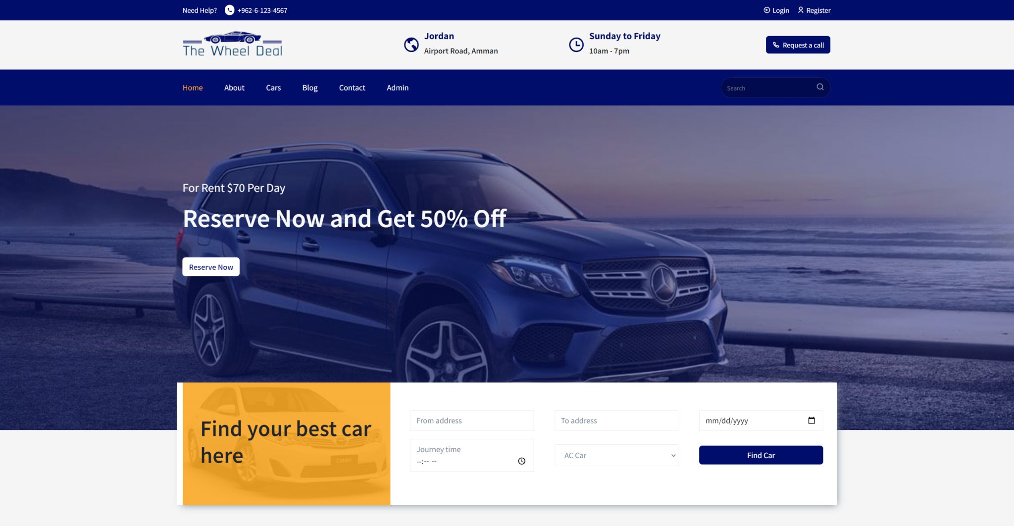 Car Rental Website